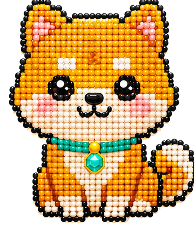 Cute Shiba bead animal